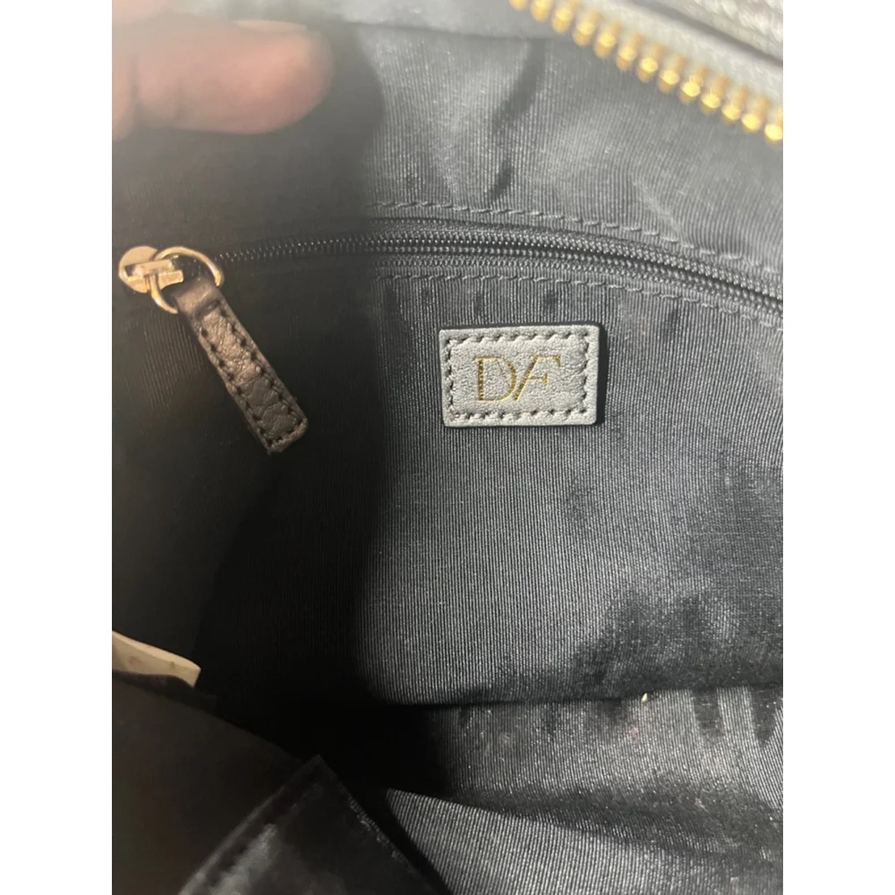 Diane Von Furstenberg Milo Mini Metallic Gray Crossbody Purse - Picture 4 of 13